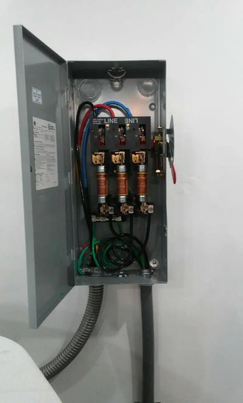 Three-phase disconnect switch installed for Electrical Wiring & Rewiring in Waupun