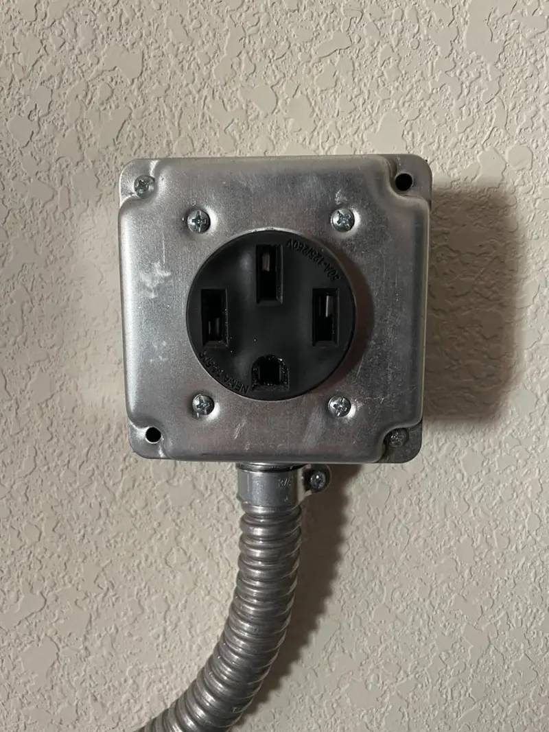NEMA 14-50 outlet installed for Smart Home Electrical in Waupun