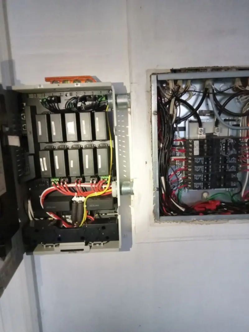 Electrical panel upgrade completed for Security Camera Wiring in Waupun